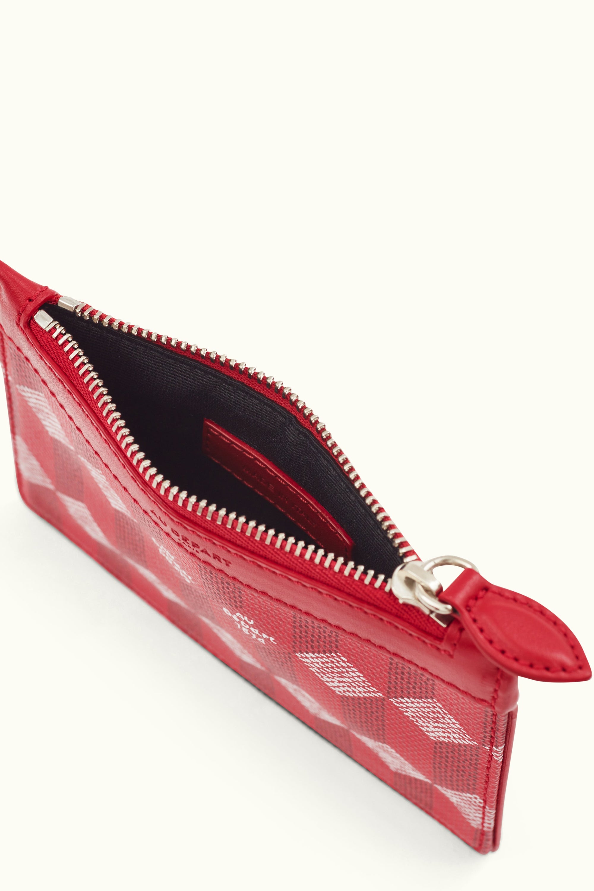 La Pochette S Toile Enduite Rouge