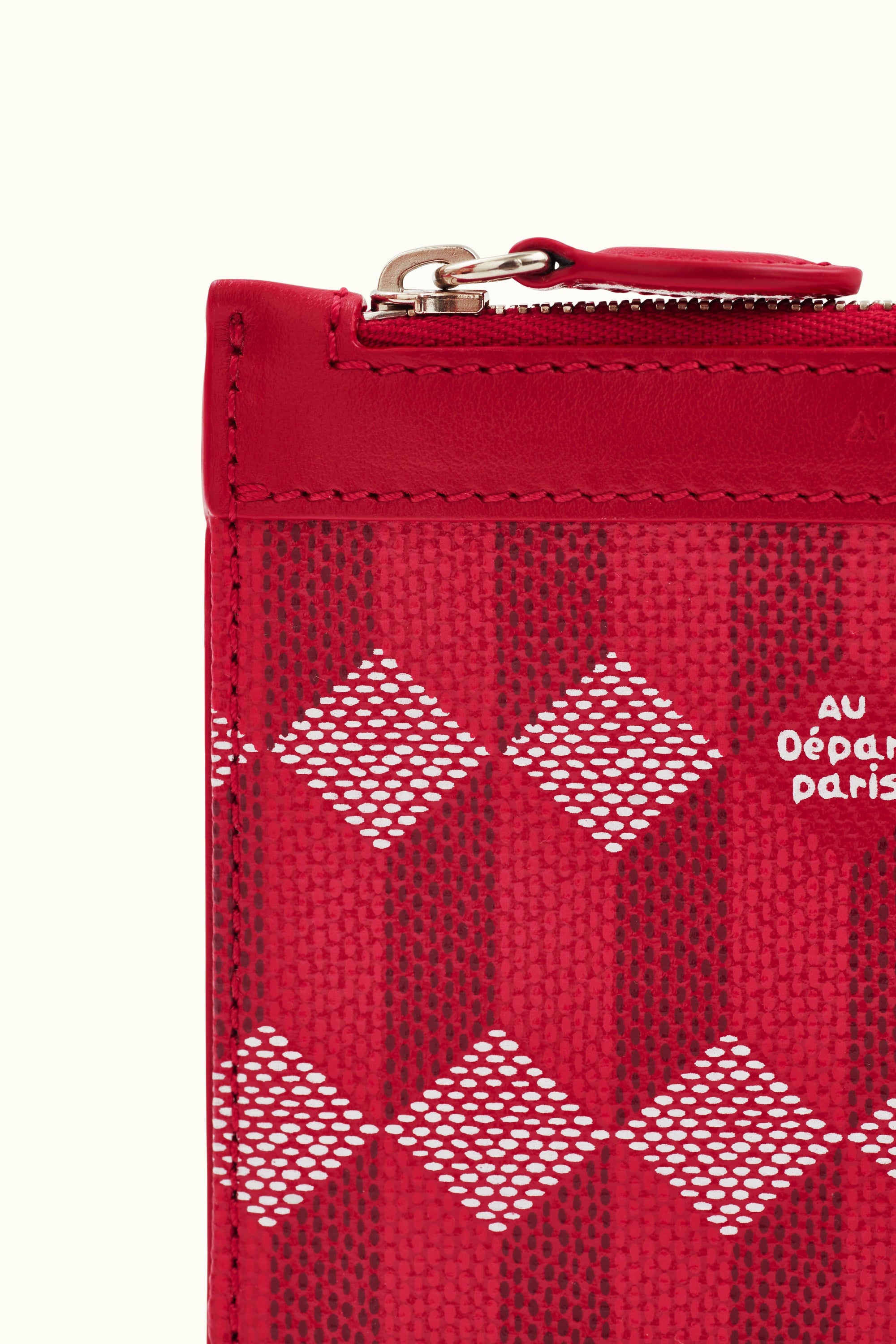 La Pochette S Toile Enduite Rouge