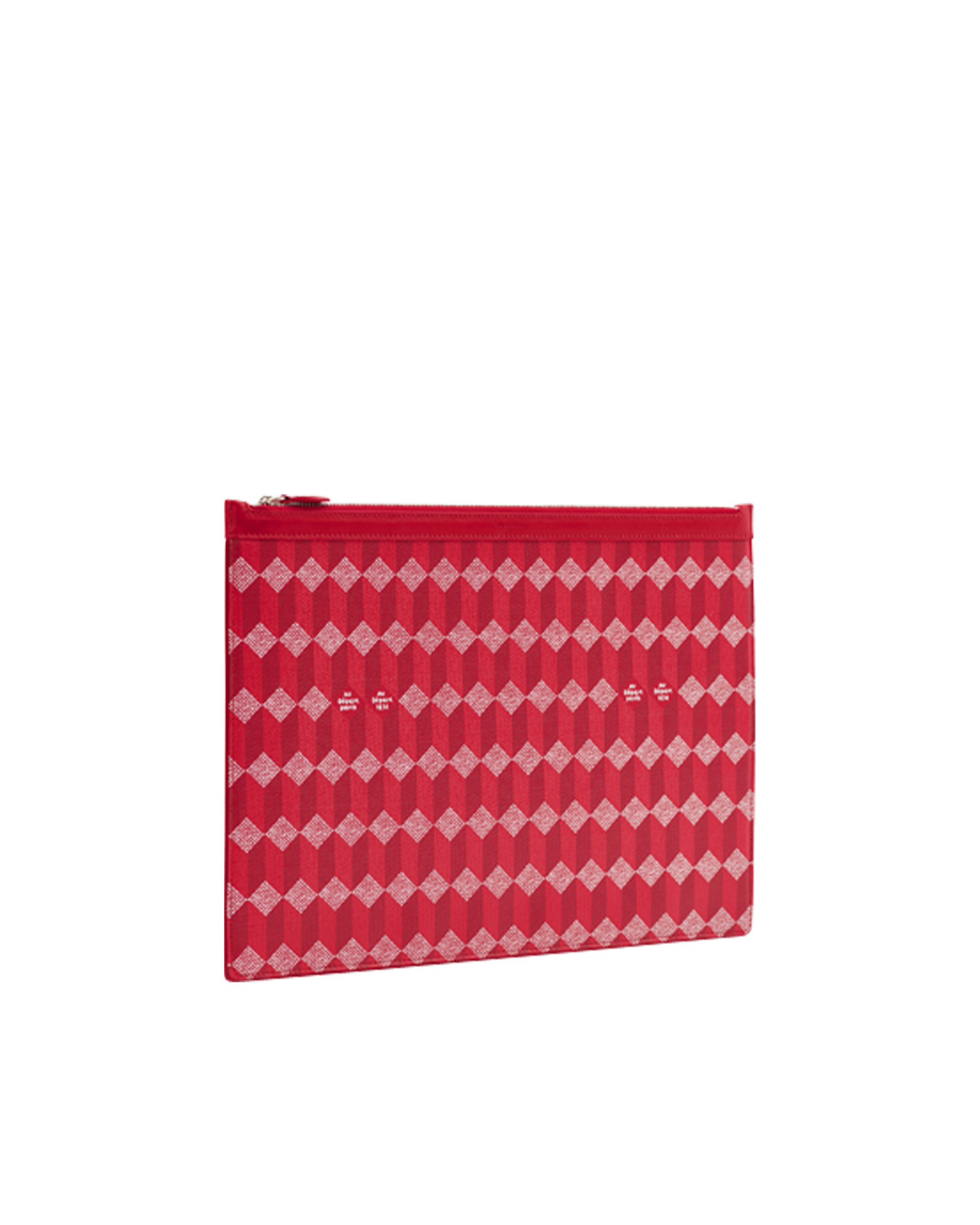 La Pochette XXL Toile Enduite Rouge