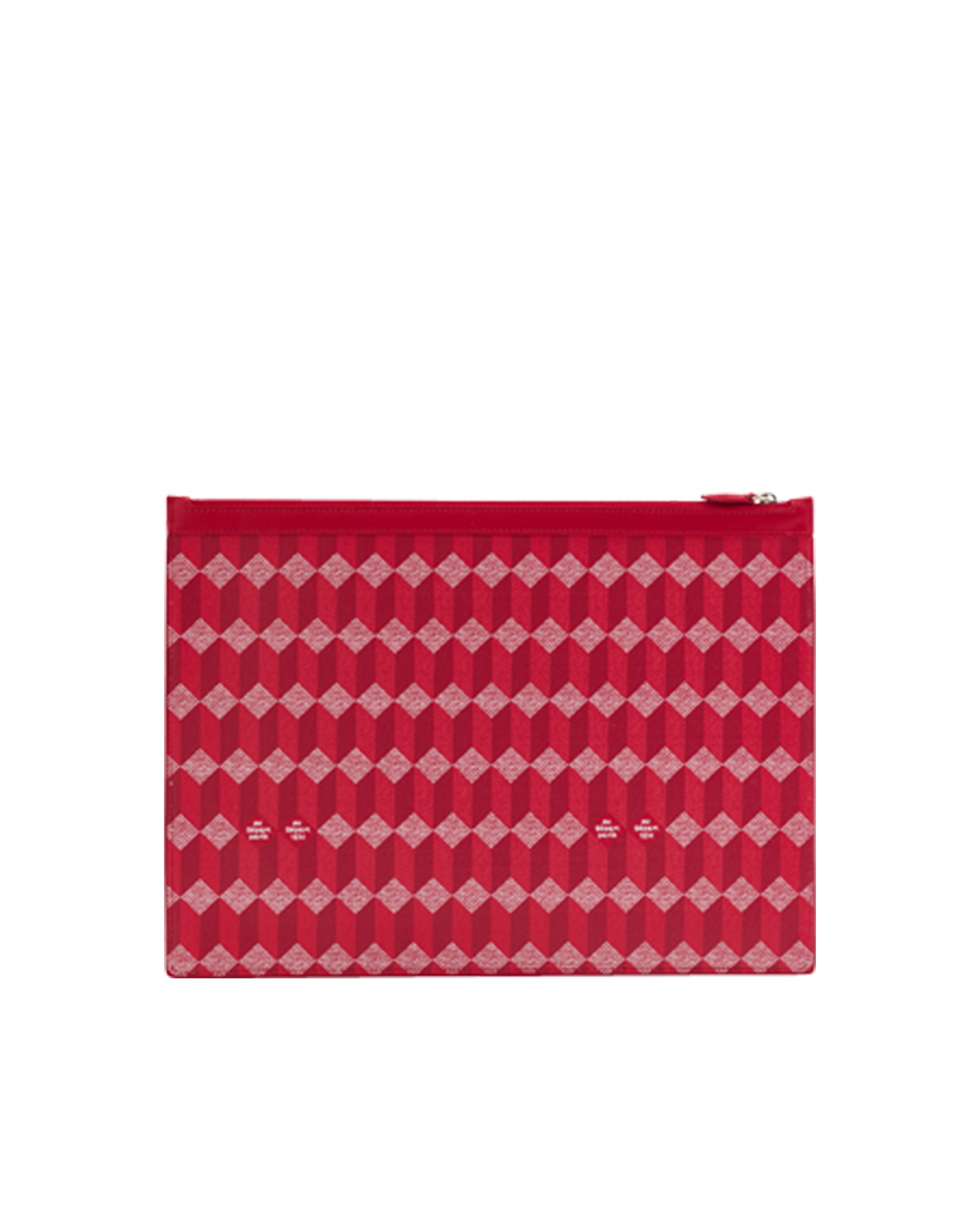 La Pochette XXL Toile Enduite Rouge