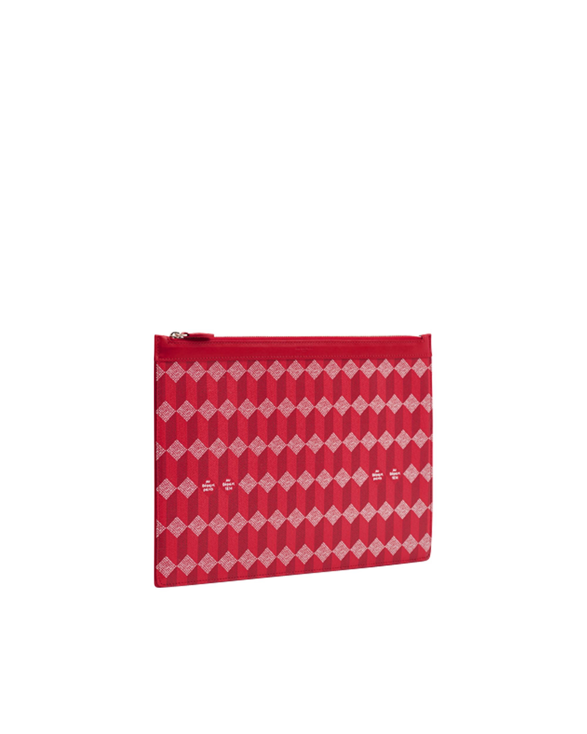 La Pochette XL Toile Enduite Rouge