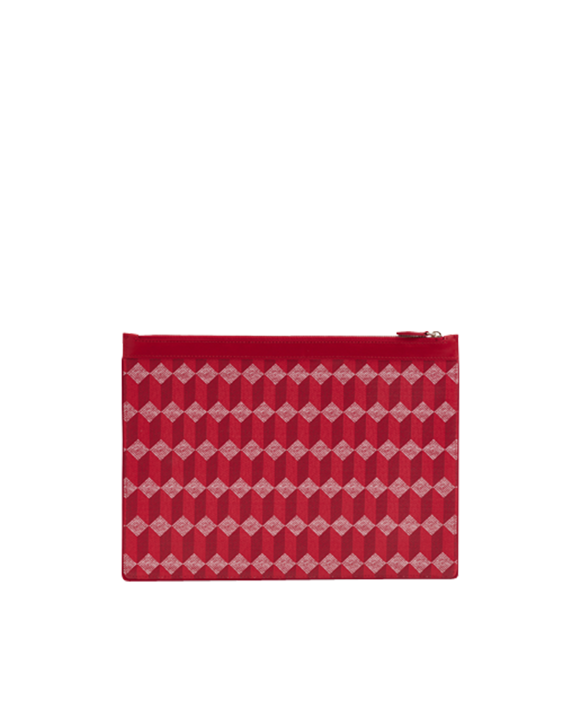 La Pochette XL Toile Enduite Rouge