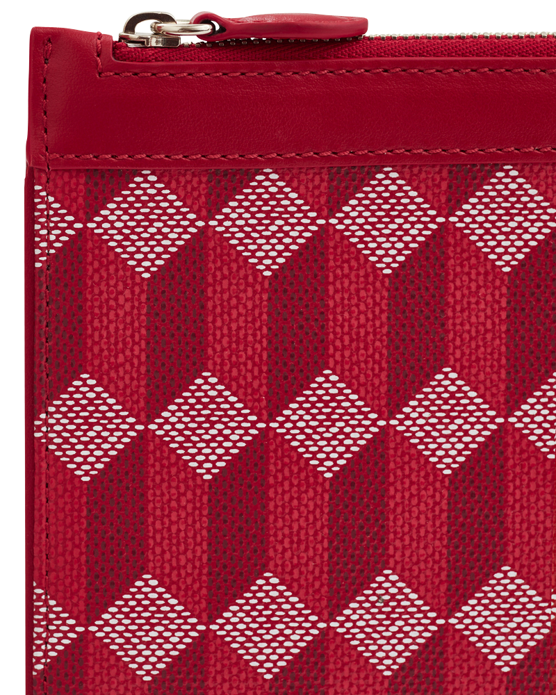 La Pochette XL Toile Enduite Rouge